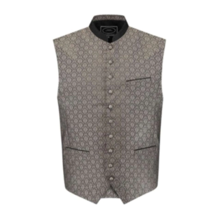 Tyrolerväst Jacquard Grå