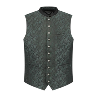 Tyrolerväst Jacquard Grön