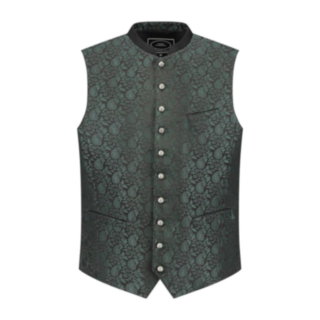Tyrolerväst Jacquard Grön