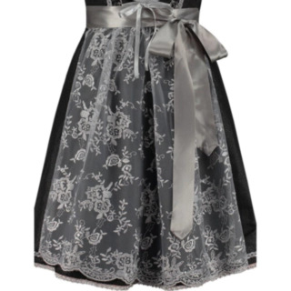 Dirndl Förkläde Silvergrå