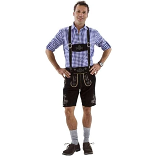 Lederhosen Kort Svart