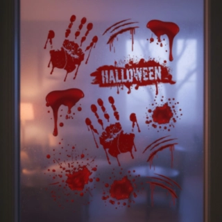 Blodiga Halloween Fönsterdekaler