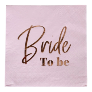Bride To Be Servetter Ljusrosa