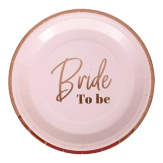 Bride To Be Papperstallrikar Ljusrosa