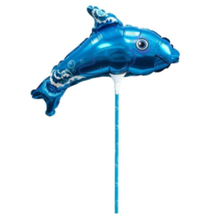 Delfin Folieballong På Pinne