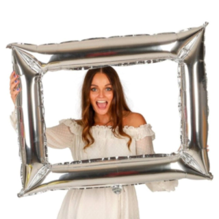 Fotoram Folieballong Silver