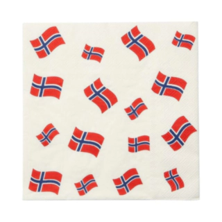 Norska Flaggan Servetter