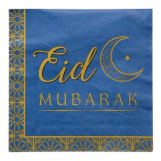 Eid Servetter Tallrikar Blå