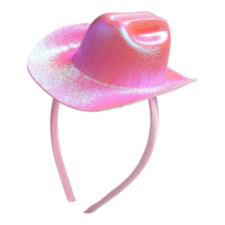 Cowboyhatt Hårband Ljusrosa