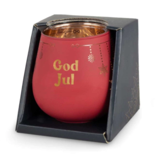 God Jul Spegelljus Röd