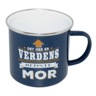 Världens Bästa Mamma Retro Emaljmugg
