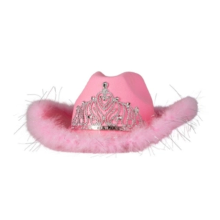 Tiara Cowboyhatt Rosa