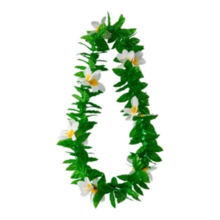 Tropisk Hawaiikrans Grön/Vit