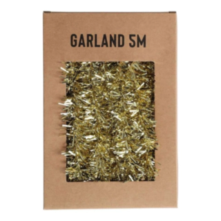 Glitter Julgirlang Guld