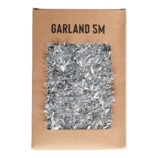 Glitter Julgirlang Silver