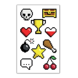 Pixel Falska Tatueringar