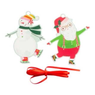 Jultomte & Snögubbe Etiketter