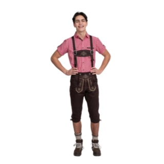 Lederhosen Knälånga Mörkbrun