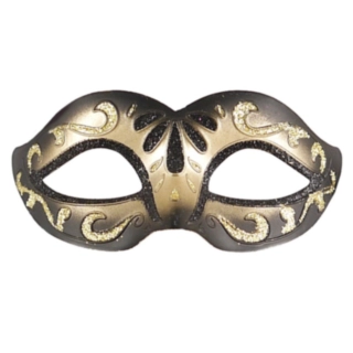 Maskerad Ögonmask Svart/Guld