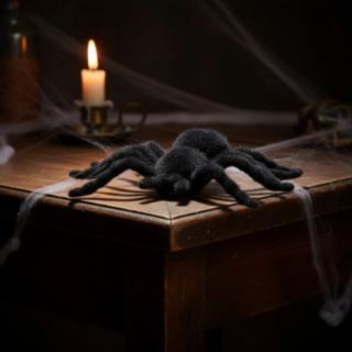 Hårig Spindel Svart