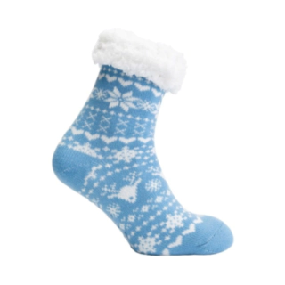 Julsockor Blå Vit