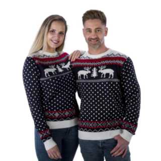 Traditionell Älg Jultröja