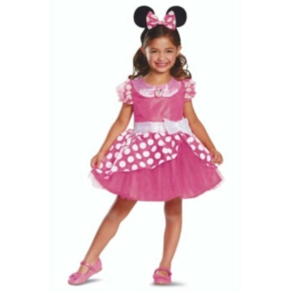 Disney® Minnie Mouse Rosa Deluxe Barndräkt