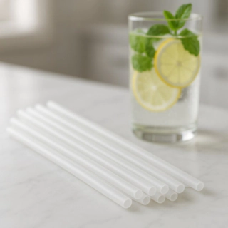 Återanvändbara Plastsugrör