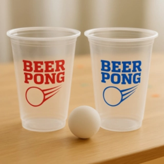 Återanvändbara Beer Pong Muggar & Bollar