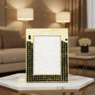 Spegel Fotoram Guld