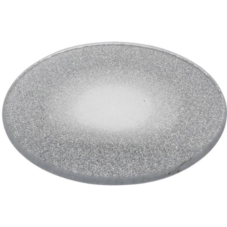Glitter Dekorativ Glastallrik Silver