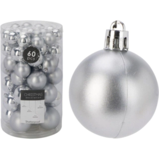 Matta & Blanka Julgranskulor Silver