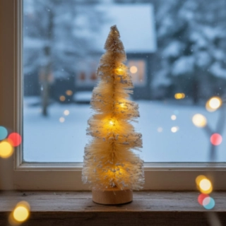 LED Julgran Creme