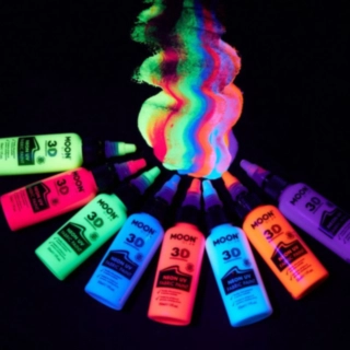 Neon UV 3D Textilfärg