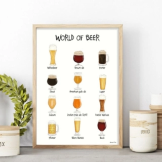 World Of Beer A4 Affisch