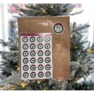 Julkalender Klistremärken och Påsar