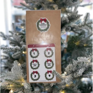 Adventskalender Klistremärken och Påsar