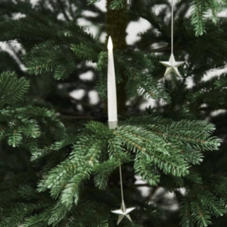 LED Julgransljus Silver Stjärna