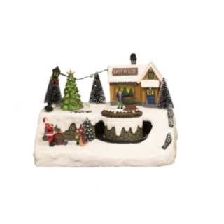 Julby Treehouse Town Med Belysning & Musik