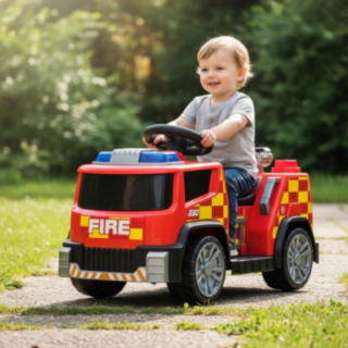 El Brandbil För Barn Röd