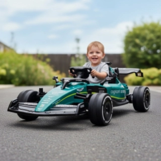 Aston Martin® Formel 1 Elbil För Barn 12V Grön