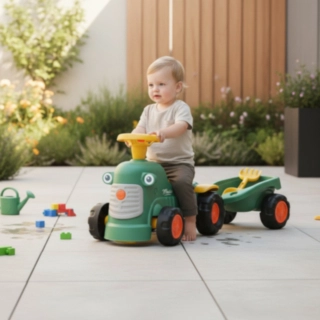 FALK® Maurice Traktor Gåbil Med Släp