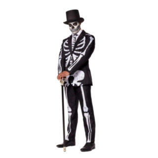 Suitmeister® Skeleton Grunge Kostym
