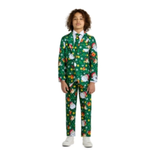 Suitmeister® Santa Elves Barnkostym Grön