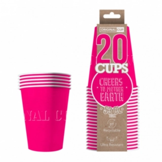 Original Cup Pappersmuggar Mörkrosa
