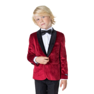 Opposuits® Barnblazer Rich Vinröd