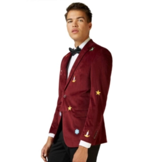 Opposuits® Christmas X-Mas Icons Blazer Vinröd
