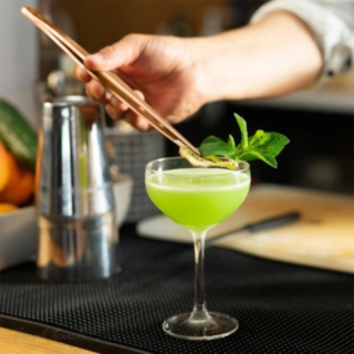 Final Touch® Cocktail Tweezers Koppar