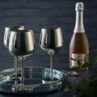 Vinglas Silver Rostfritt Stål