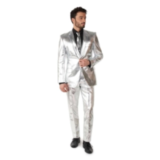 Opposuits® Shiny Silver Kostym